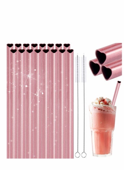 اشتري Stainless Steel Straws Reusable Metal Drinking في السعودية