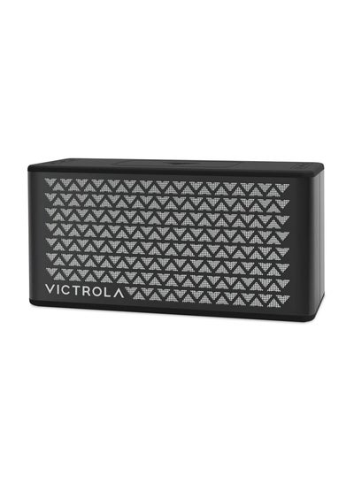 اشتري Victrola Music Edition 2 Tabletop Bluetooth Speaker Portable IP67 Water and Dust Resistant 20 Hour Battery Life Multi-Speaker Pairing Premium Sound and Passive Bass Radiator Black في الامارات
