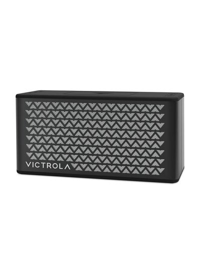 اشتري Victrola Music Edition 2 Tabletop Bluetooth Speaker Portable IP67 Water and Dust Resistant 20 Hour Battery Life Multi-Speaker Pairing Premium Sound and Passive Bass Radiator Black في الامارات