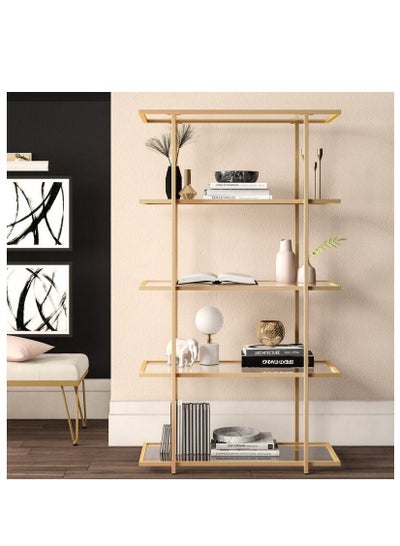 Buy Decorative multifunctional bookcase with glass shelves in Egypt