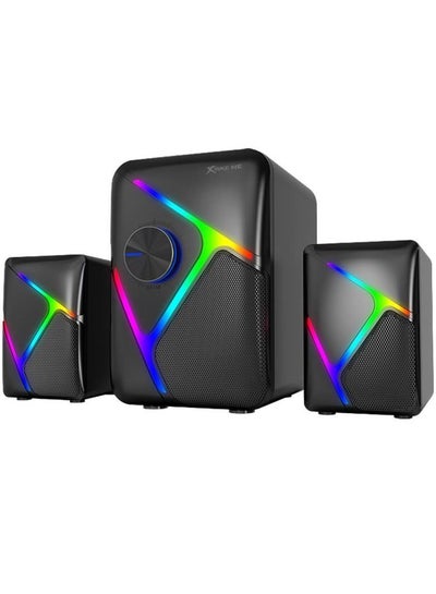 Buy SK610 2.1 Stereo Wired Gaming Speakers with Subwoofer, RGB Lights Stereo Bass 11W in Egypt