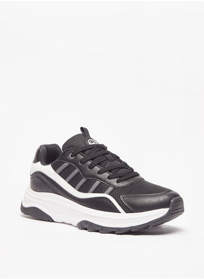 اشتري Mens Textured Sports Shoes with Lace-Up Closure في السعودية