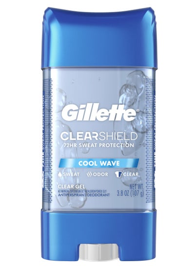 Buy Cool Wave Clear Shield Gel Antiperspirant Deodorant 107grams in UAE