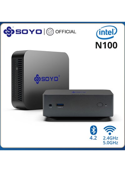 اشتري SOYO M2 Pro Portable Mini PC Intel N95 CPU DDR4 16GB RAM 512G M.2 SSD Windows 11 WIFI6 DP for Office Desktop Computers في السعودية