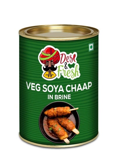 Buy Desi & Fresh Soya Chaap in Can 850 Gms in UAE