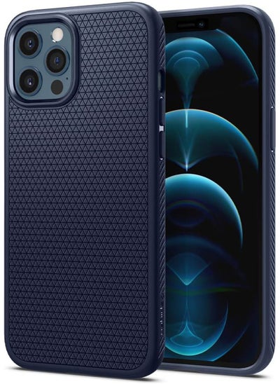 Buy Liquid Air for iPhone 12 and iPhone 12 PRO Case Cover - Navy Blue in UAE