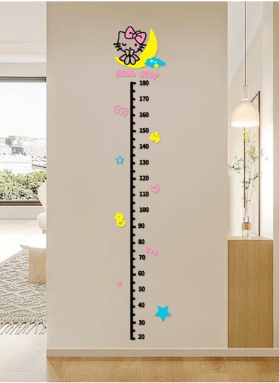 اشتري Children's Height Measurement Stereo Wall Stickers, Acrylic Stereo Wall Stickers, Cute Cartoon Patterns, Children's Room Decoration, Height Measurement Wallpaper في الامارات