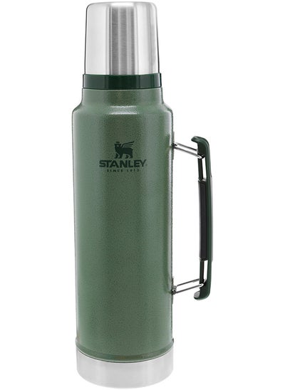 اشتري Classic Legendary Bottle 1L / 1.1QT Hammertone Green – BPA FREE Stainless Steel Thermos | Keeps Cold or Hot for 24 Hours | Leakproof Lid Doubles as Cup | Dishwasher Safe | Lifetime Warranty في الامارات