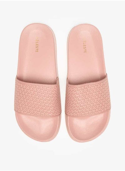 Buy Women's Textured Slides in UAE