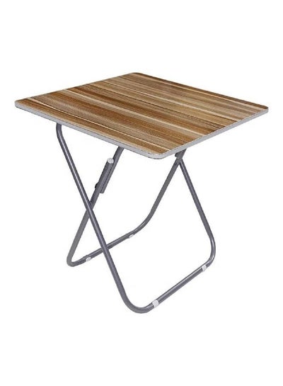Buy Square Wooden Table Multicolour 70x70cm in UAE