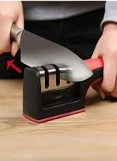 Buy Kitchen Knife Sharpener and Polishing Knife Sharpener with Easy Manual Knife Sharpening in Egypt