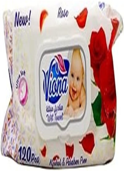 Buy Viona Rose Wet Wipes - 120 Pieces in Egypt