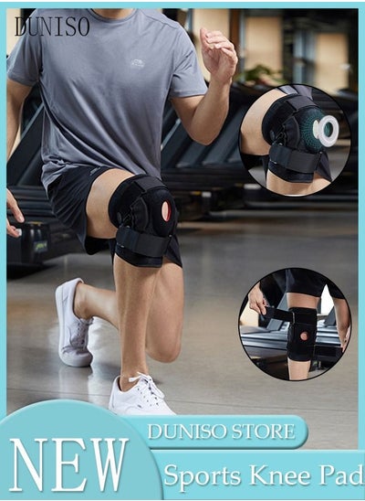 Buy Professional Knee Pad Knee Brace with Side Stabilizers and Patella Gel Pads Adjustable Compression Knee Support Braces for Knee Pain Meniscus Tear ACL MCL Arthritis Joint Pain Relief Injury Recovery in UAE