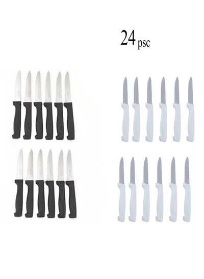 Buy A set of 24 black and white knives in Saudi Arabia