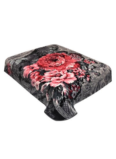 Buy Luxury Korean Faux Mink Flannel Plush Cozy Raschel Thick Fleece Blankets for Bed Sofa Couch Travel Camping in Saudi Arabia