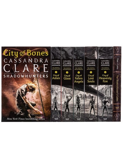 اشتري Cassandra Clare The Mortal Instruments: A Shadowhunters Collection 7 Books Set (Bones, Ashes, Glass, Fallen Angels, Lost Souls, Heavenly Fire + The Shadowhunter's Codex) في الامارات