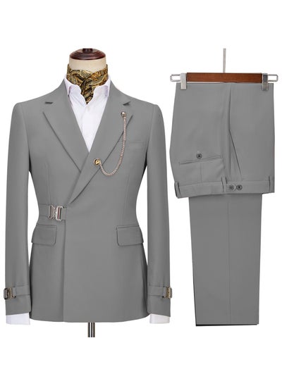 Buy New Fashionable Men's Two-Piece Suit Set in Saudi Arabia