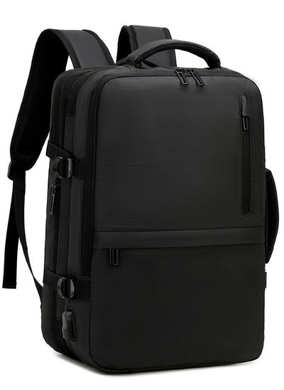 Buy 1904 Stylish 15.6-inch Large Capacity Laptop Waterproof Business Travel Backpack bag - Black in Egypt