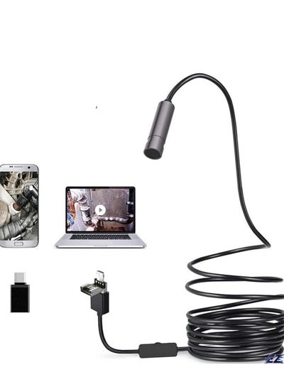 اشتري 5.0MP Autofocus USB Endoscope Camera, IP67 Waterproof Industrial Borescope, 2594x1944P HD Hard Wire Inspection Tool (5M Cable, 12.5mm Diameter) في الامارات