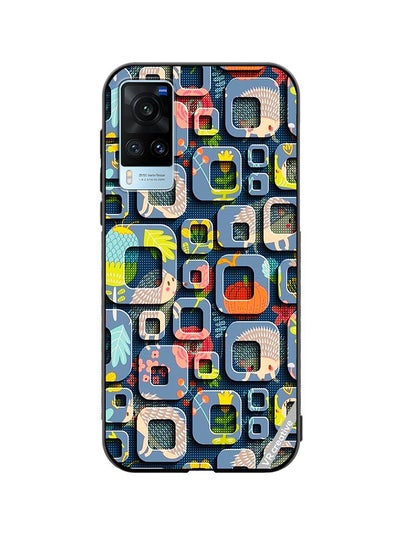 Buy Protective Case Cover For Vivo X60 Abstract Design Multicolour in UAE