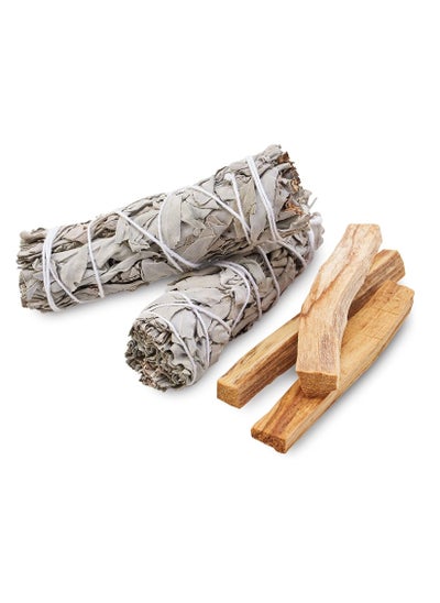 Buy White Sage & Palo Santo Smudge Kit in UAE