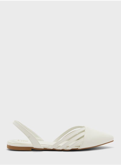 Buy Cutout Pointed Slingback Flat Shoe in Saudi Arabia