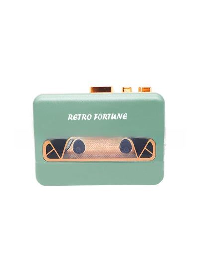 اشتري RETRO FORTUNE Brand Fashion Green Tape Drive Tape Player Stereo Walkman Army Green في الامارات