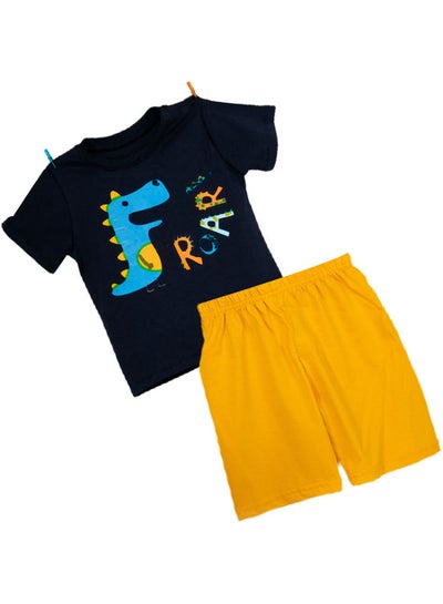 Buy Baby Boy Short & T-shirt Set Roar Print in Egypt