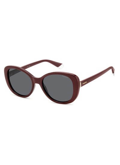 Buy Women's Polarized Rectangular Sunglasses - Pld 4154/S/X Black Millimeter - Lens Size: 55 Mm in UAE