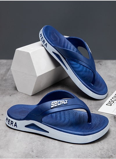 Buy Men's Flip Flop Shower Slippers Anti-Slip Flat Sandal For Indoor Or Outdoor Use in Saudi Arabia