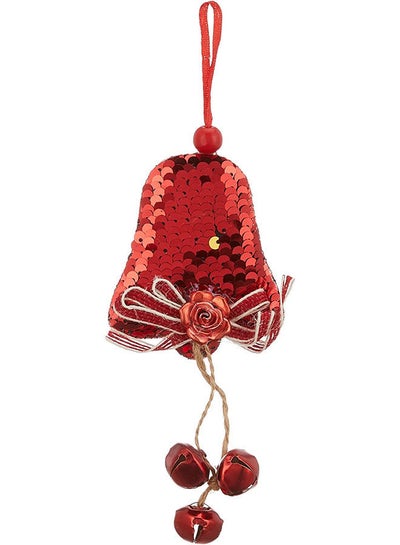 Buy Bell Shaped Decorative Piece for Christmas Red in Egypt