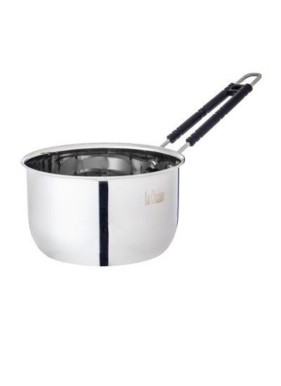 Buy Silver stainless steel casserole, 18 cm in Saudi Arabia