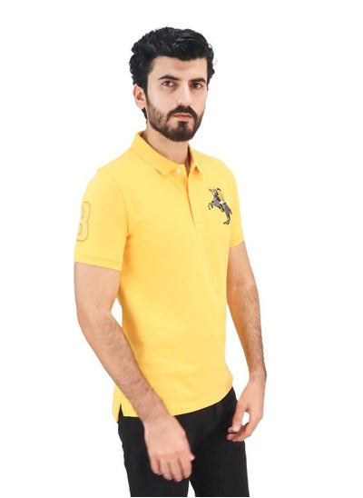 Buy Men's Napoleon Polo - Yellow in Saudi Arabia