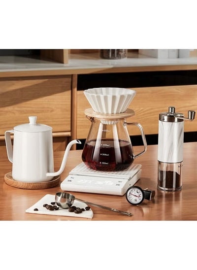 Buy 8 Piece Coffee Set V60 Drip Coffee Maker Set in Saudi Arabia