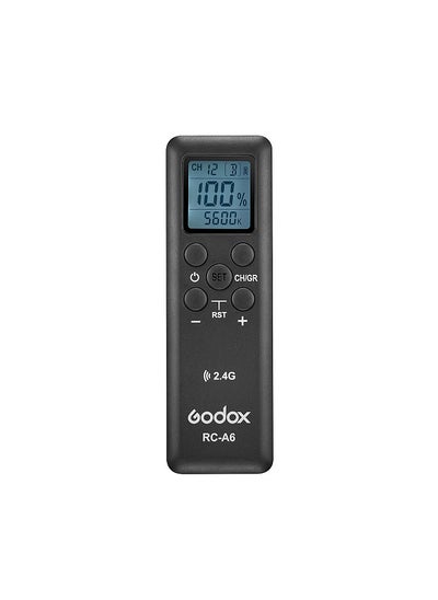 اشتري Godox RC-A6 Remote Control 2.4GHz Wireless Transmission 32 Channels 16 Groups Replacement for Godox SL150II SL200II SL150IIBi SL200IIBi SZ200BI FV150 FV200 UL60 ML60 LF308D LF308Bi في الامارات