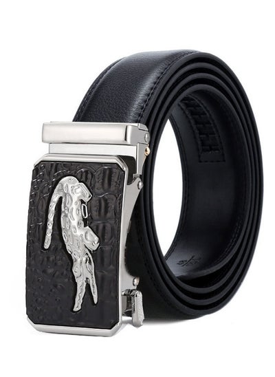 Buy Genuine Leather Belt Crocodile Pattern Belt in Saudi Arabia