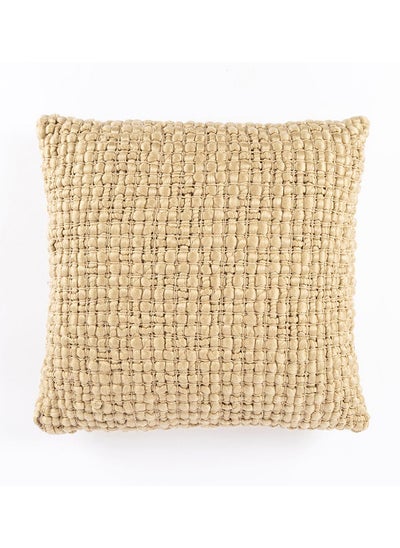 Buy Otis Filled Cushion, Latte - 50x50 cm in UAE