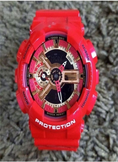 Buy Marvel Iron Man GA-110 Red Antimagnetic and Shockproof Watch in Saudi Arabia