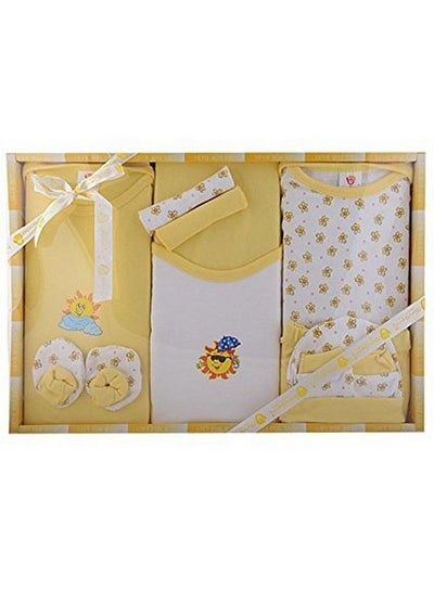 اشتري New Born Baby Gift Set In Yellow Color 10 Pcs في السعودية