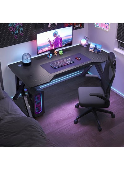 Buy Gaming Desktop Computer Desk,Home Office Desk,Versatile Gaming and Study Solution for Modern Homes,Ideal for Students and Gamers, Spacious and Functional Black carbon fiber 120CM in Saudi Arabia