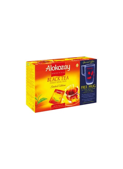 Buy Premium Black Tea 100 Tea Bags With Mug 200.0grams Pack of 100 in UAE