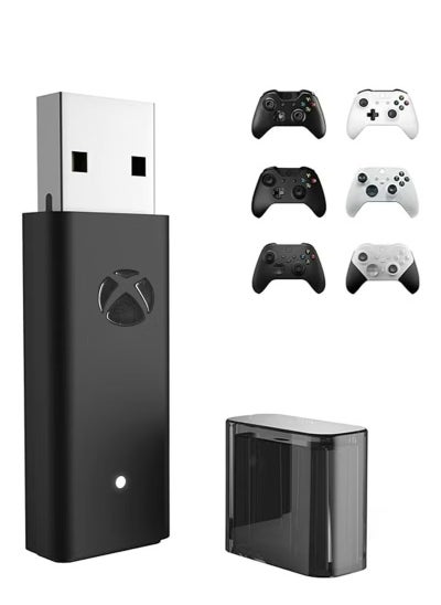 Buy Wireless Adapter for Xbox Works for Windows 10 Compatible with for Xbox One/Xbox One X/Xbox One S Controller and Elite Series Controller, USB Wireless Gaming Receiver Adapter for PC, Laptops, Tablets in UAE