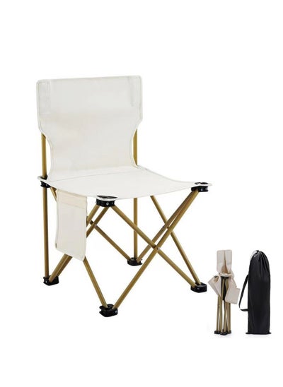 Buy Outdoor Camping Chair Folding Chairs with Carry Bag Lightweight seat Portable Chair for Camping, Hiking,Fishing, Beach, BBQ and Picnics in UAE