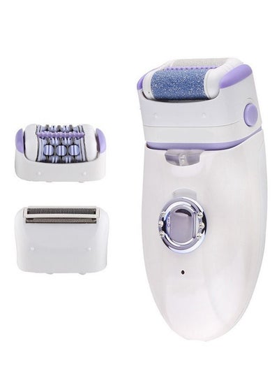 اشتري 2 in 1 Rechargeable Hair Removal Body Epilator White 125x6cm في السعودية