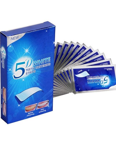 اشتري Teeth Whitening Strips, Elastic Gel Teeth Whitening Kit, Smile Whitening Strips for Against Yellow Teeth, Coffee Stains Dental, Black Teeth (Mint Flavor, 7Packs, 14Strips) في السعودية