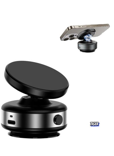 Buy Magnetic Suction Phone Holder, 360° Rotation Magnetic Car Phone Holder, Vacuum Suction Phone Mount for Car – Ideal for Metal and Glass Surfaces, Strong Grip, Easy Installation, Compatible with All Smartphones in UAE