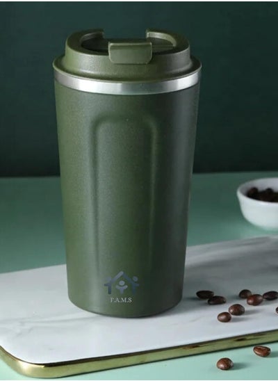 Buy Travel Coffee Mug Double Wall Insulated Stainless Steel with Leak-Proof Lid, Vacuum Insulated for Hiking, Camping & Traveling Hot Coffee on the Go in Saudi Arabia