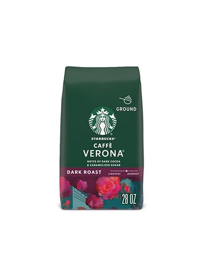 اشتري Starbucks Ground CoffeeDark Roast CoffeeCaffè Verona100% Arabica1 bag (28 oz) في الامارات