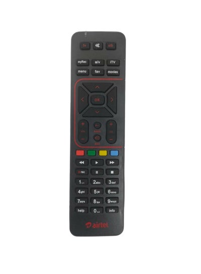 Buy Remote for Airtel Digital Set Top Box with Recording Feature, Airtel DTH Remote (Pairing Required with TV Remote) in UAE