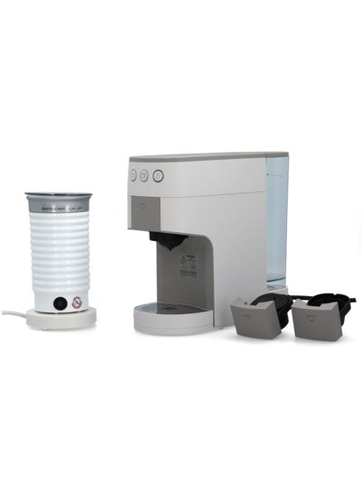 Buy Countertop Multi Capsules Coffee Machine Beige and White in Saudi Arabia